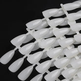 120pcs Almond Clear Natural Nail Color False Tipst Full Cover Fake Nail Tips